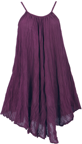 Boho crinkle dress, mini dress, summer dress, beach dress - purple