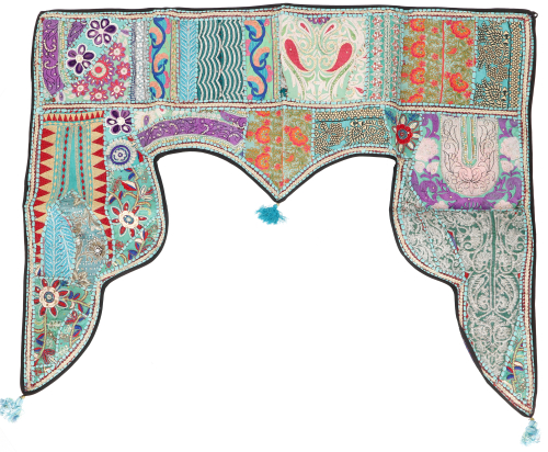 Orientalischer Wandbehang, indischer Trbehang, Wimpel Wandteppich, Wanddekoration, Tr Deko Einzelstck 100*80 cm - Design 13