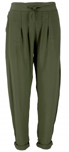 Slim pants, pencil pants, summer pants - olive green