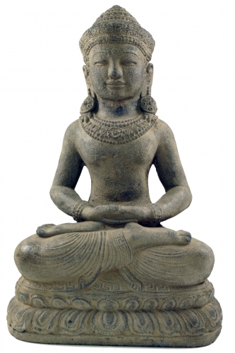 Sitzender Buddha aus Stein, 40 cm - Modell 1