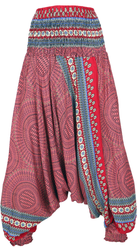 Afghani pants, jumpsuit, harem pants, harem pants, bloomers, aladdin pants - red
