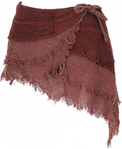 Goa cacheur in natural look, mini skirt, wrap skirt belt - rust
