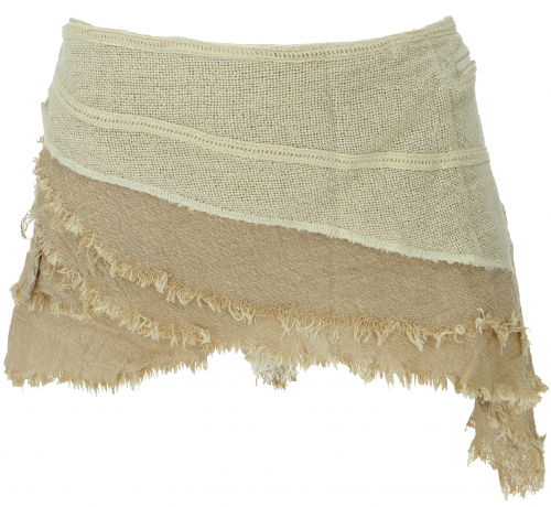 Goa cacheur in natural look, mini skirt, wrap skirt belt - beige