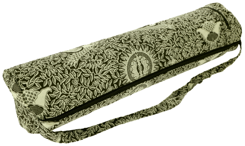 Yoga mat bag Indonesian batik - black - 65x20x20 cm 