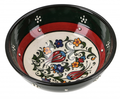 1 Stk. Orientalische Keramikschssel, Schale, Dekoschale, handbemalt -  12 cm / Modell 4