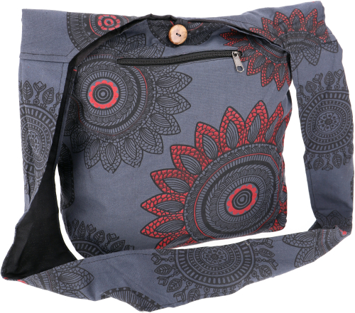 Sadhu Bag, Goa Tasche, Schulterbeutel, Einkaufsbeutel - Modell 2 - 33x38x12 cm 