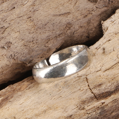 Brass toe ring, Goa jewelry silver - model 5 - 0,5 cm 2 cm