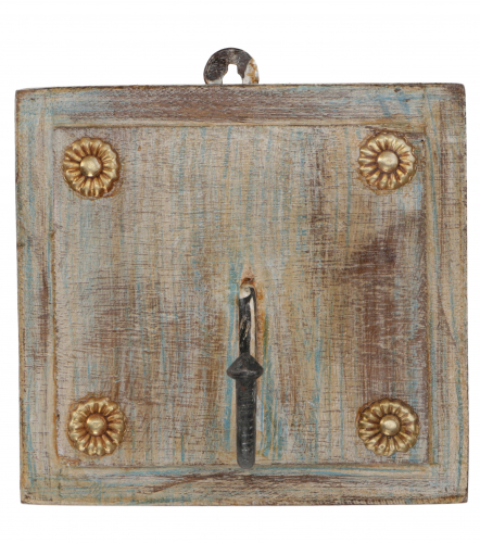 Coat hooks, wooden coat hooks in colonial style - Design 2 - 10,5x10,5x2 cm 