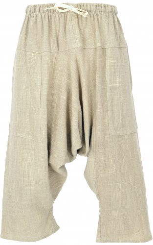 Ankle-length aladdin pants, feel-good pants - natural/linen