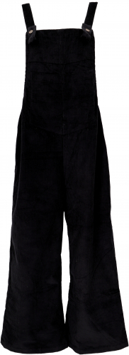 Oversize dungarees, Japanese style, boho pants, corduroy pants - black