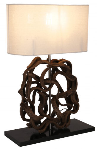 Table lamp/table lamp, handmade from natural material - model Liana 1 - 54x35x16 cm 