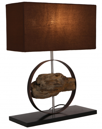 II. Wahl Tischlampe / Tischleuchte, handgemacht aus Naturmaterial - Modell Milo - 47x35x15 cm 