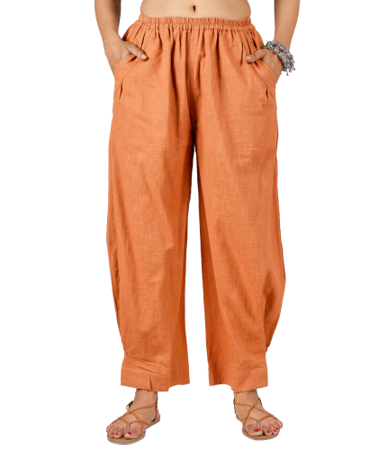 Cotton trousers with great pockets - apricot