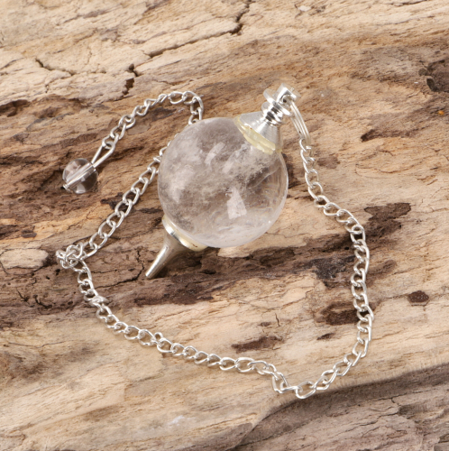 Esoteric pendulum, sphere pendulum - rock crystal 2,5 cm