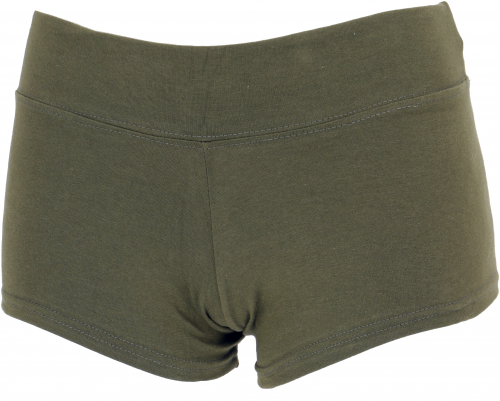 Goa pants, hot pants, bikini shorts - olive green