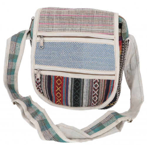 Small handbag shoulder bag, boho ethno bag, goa bag - model 4 - 24x22x8 cm 