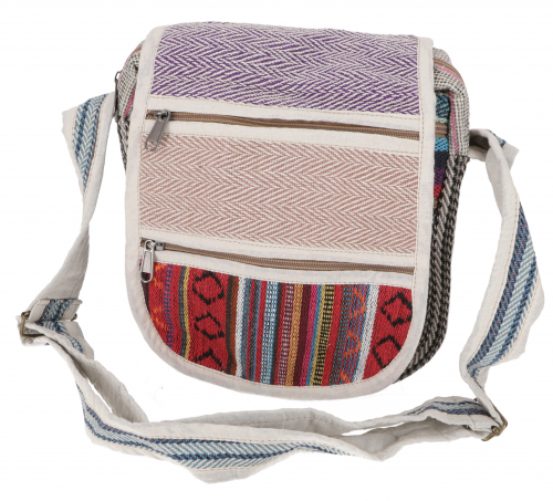 Small handbag shoulder bag, boho ethnic bag, goa bag - model 6 - 24x22x8 cm 