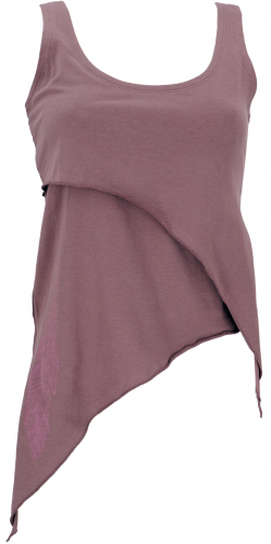 Festival elf top made of organic cotton, camp top, pixitop - dusky pink