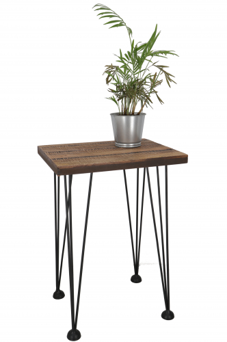 Side table, with metal legs - Model 9 - 50x36x28 cm  28 cm