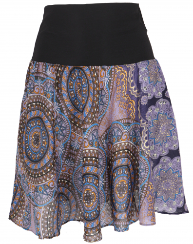 Airy mini skirt, boho summer skirt - lilac