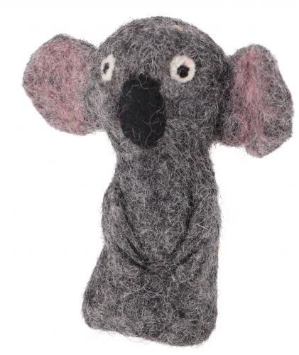 Handmade felt finger puppet - Koala - 9x4x3 cm 