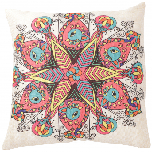 Ethno cushion cover, Boho cushion cover - Mandala 3 - 40x40x0,5 cm 
