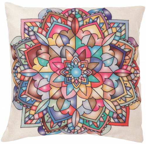 Ethno cushion cover, Boho cushion cover - Mandala 7 - 40x40x0,5 cm 