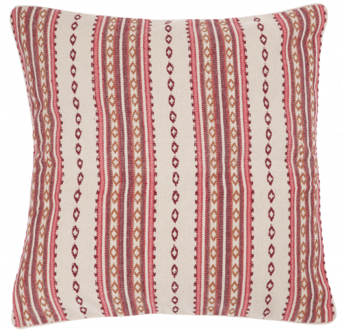 Boho cushion cover 60x60 cm, woven decorative cushion cover from India - 4