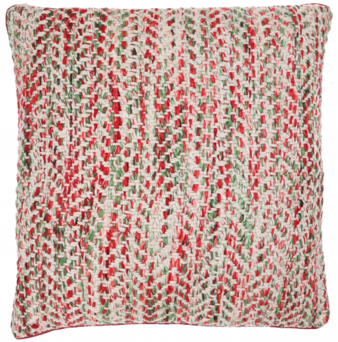 Boho cushion cover 60x60 cm, woven decorative cushion cover from India - 6