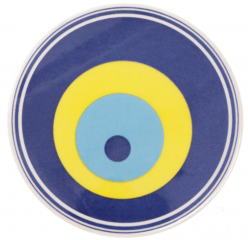 Oriental ceramic coaster, round coaster - pattern 16 - 1x16x16 cm  16 cm