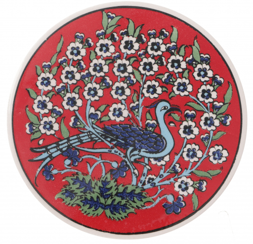 Oriental ceramic coaster, round coaster - pattern 19 - 1x16x16 cm  16 cm