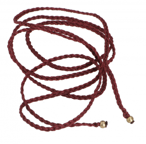 Macram chain, macram ribbon, ribbon for chain - dark red - 100 cm