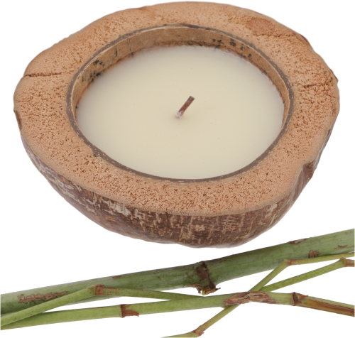 Exotic scented candle coconut 15 cm - vanilla