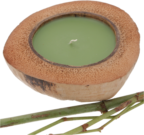Exotic scented candle coconut 15 cm - Lemongrass