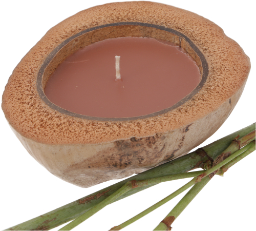 Exotic scented candle coconut 15 cm - sandalwood