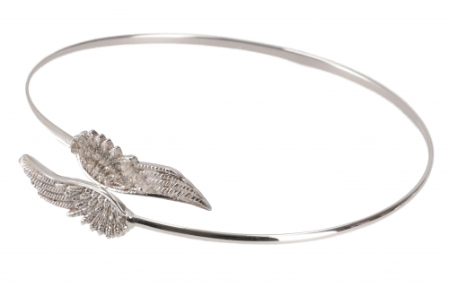 Silver bangle phoenix, tribal silver bangle - model 6 - 1 cm 6 cm