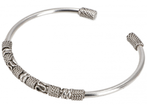 Silver bangles, Bali design bangle made of silver - model 6 - 0,5 cm 6,5 cm
