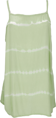 Backless summer top, batik top, strap top - light olive green