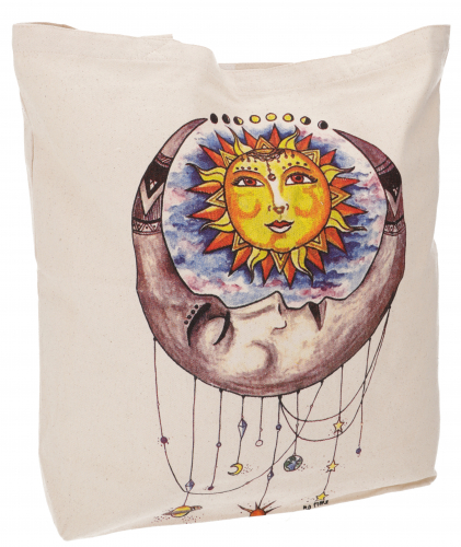 No time shopper bag, sturdy shopping bag, beach bag, yoga bag - dream catcher - 48x45x13 cm 