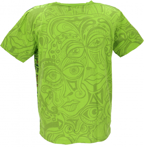 Mirror T-Shirt - Faces/gr�n