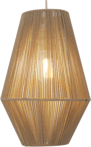 Ceiling lamp/ceiling light, handmade in Bali from cotton cord - model Zolara - 35x21x21 cm  21 cm