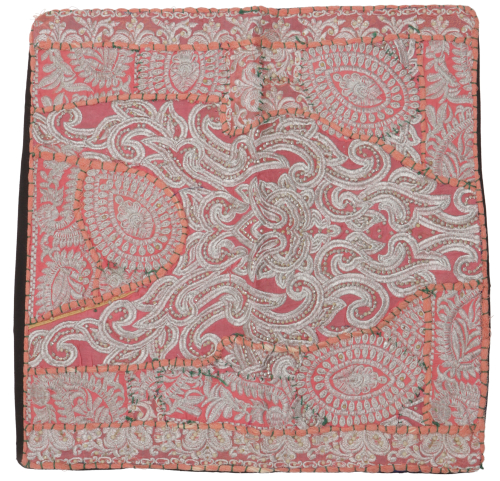 Patchwork Kissenhlle, Dekokissen Bezug aus Rajasthan, Einzelstck - Muster 71 - 40x40x0,5 cm 