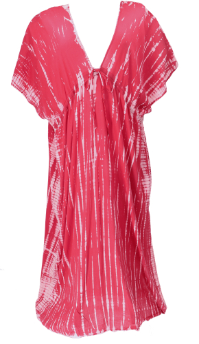 Long plus size batik kaftan, beach dress, summer dress, maxi dress for strong women - raspberry red