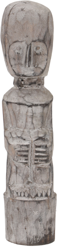 Wooden figure, sculpture, carving in primitive style - Model 4 - 23x5x5 cm 
