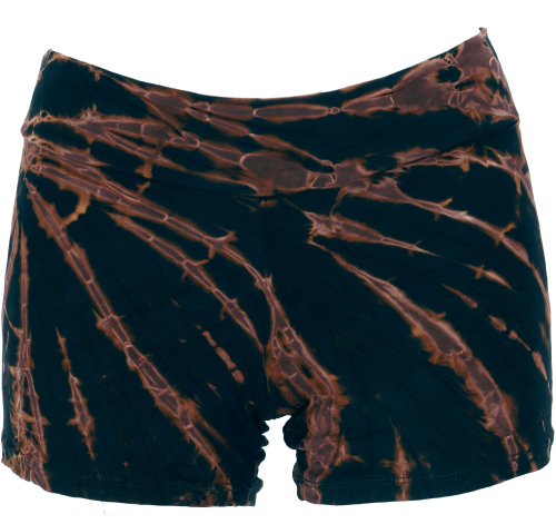 Batik panties, unique shorts, bikini panties - black/brown