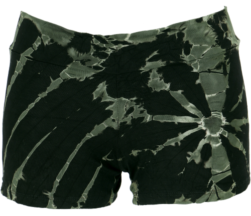 Batik Pantys, Unikat Shorts, Bikini Pantys - schwarz/grn