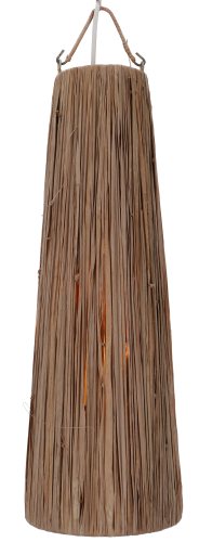 Deckenlampe / Deckenleuchte, in Bali handgemacht aus Naturmaterial, Rattan - Modell Hola - 52x17x17 cm  17 cm