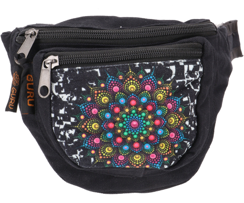 Practical belt bag, ethno fanny pack, side bag, cross bag - Mandala - 15x20x4 cm 