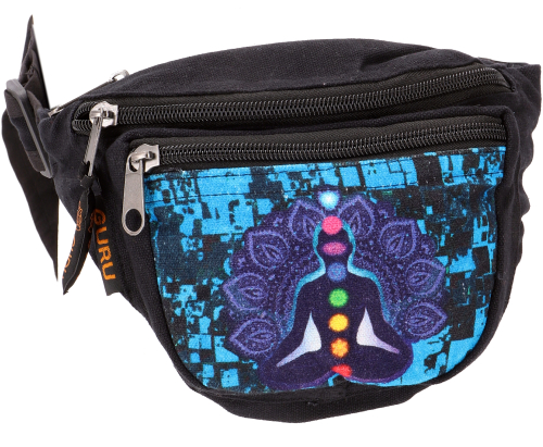 Practical belt bag, ethno fanny pack, side bag, cross bag - Chakra - 15x20x4 cm 