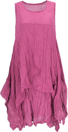 Boho crinkle dress, layered dress, midi dress, summer dress for strong women, beach dress - dusky pink